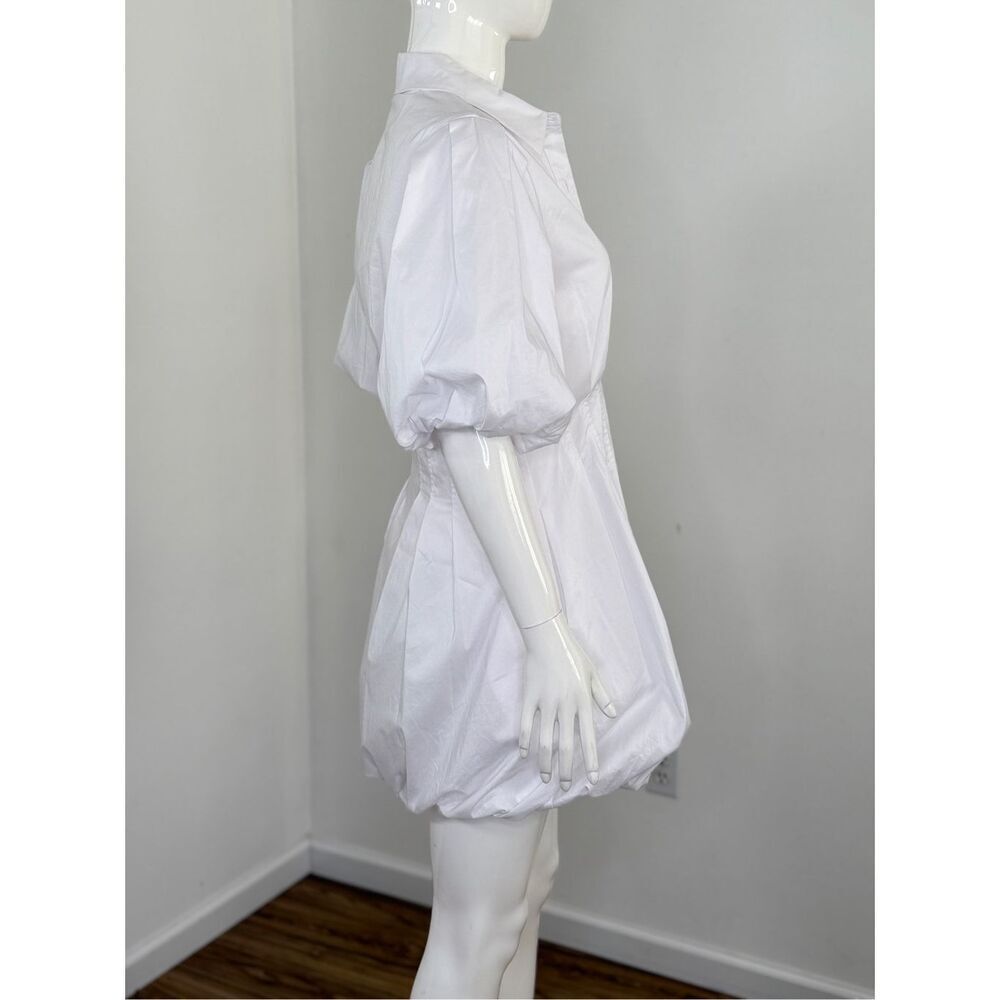 JONATHAN SIMKHAI Womens Signature Cleo Puff Sleeve Mini Dress White Size 6 - Picture 7 of 11
